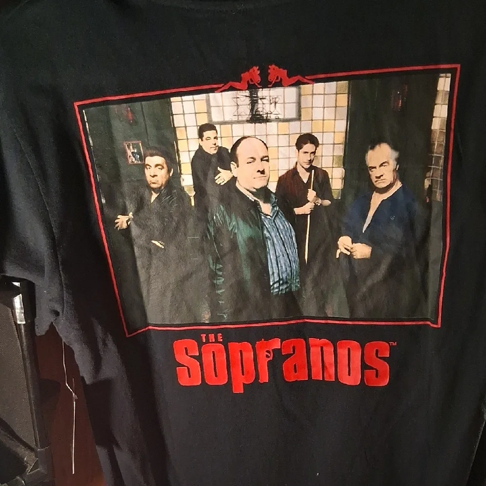 Soprano Bada Bing Black Short Sleeve T-Shirt - Picture 7 of 8